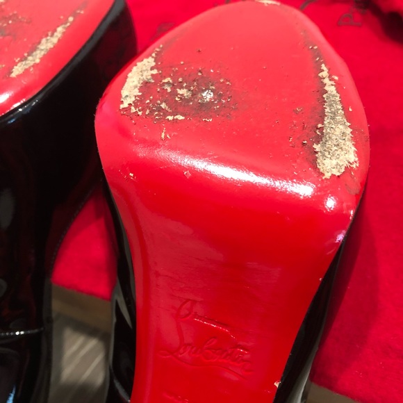 Christian Louboutin Very Prive Black Patent 6.5 - Picture 6 of 8